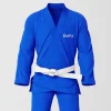 RashTag Position Control Submit Jiu Jitsu BJJ Gi - Blue in Blue — on‑body look