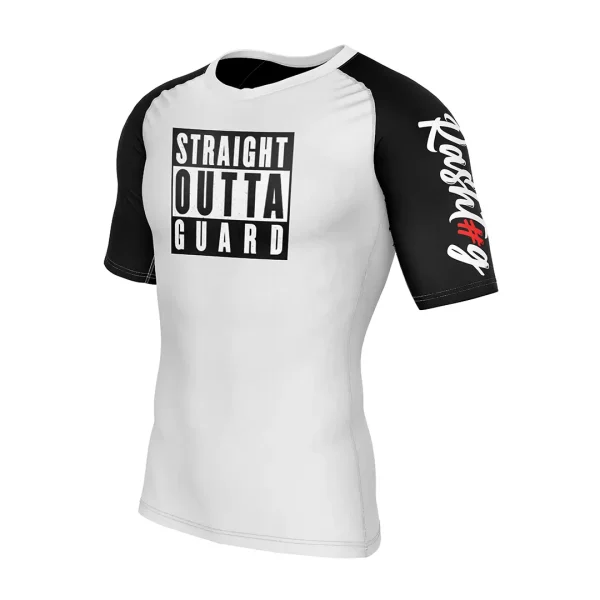 RashTag Straight Outta Guard Rash Guard on white background