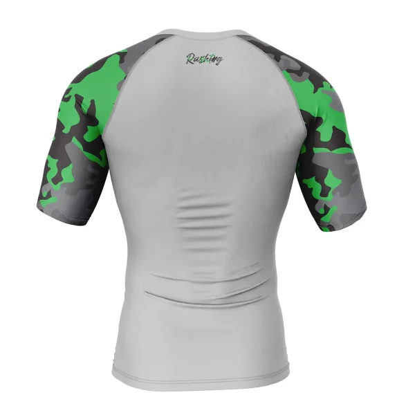 Man wearing RashTag Tactical Camo Rash Guard