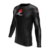 Rashtag Tidal Waves Rash Guard Black 3 RashTag Tidal Waves Rash Guard in vibrant blue color