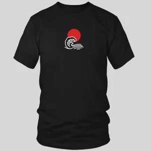 RashTag Tidal Waves T-Shirt in Black - product image