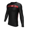 RashTag Titan Rash Guard - Black/Red in Black/Red — back view
