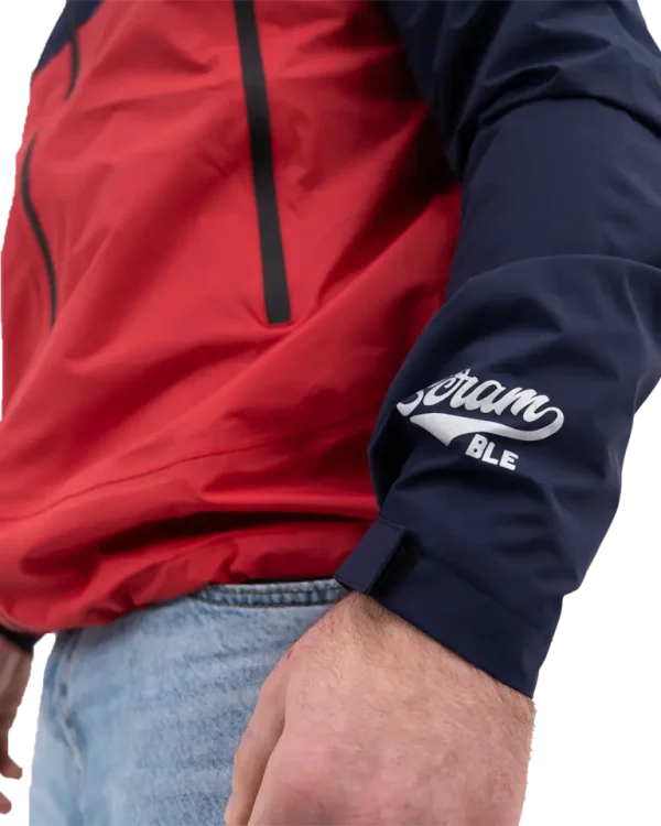 Lady wearing a Scramble Ame Jacket in a casual setting
