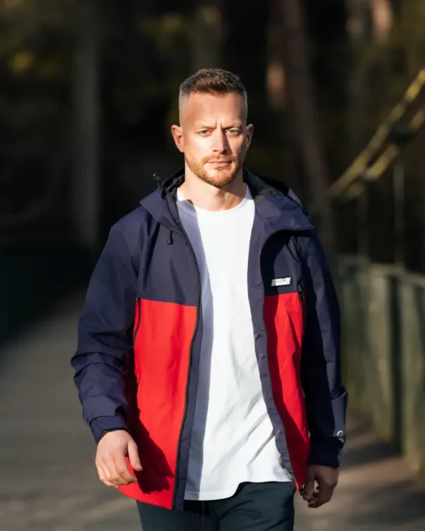 Scramble Ame Jacket in navy blue color.