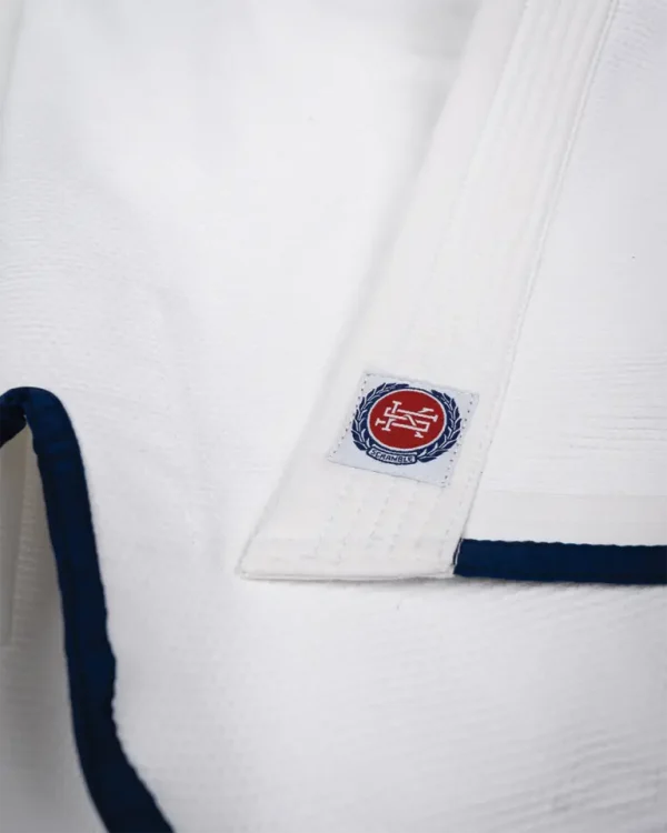 Kid wearing a Scramble Athlete BJJ Gi