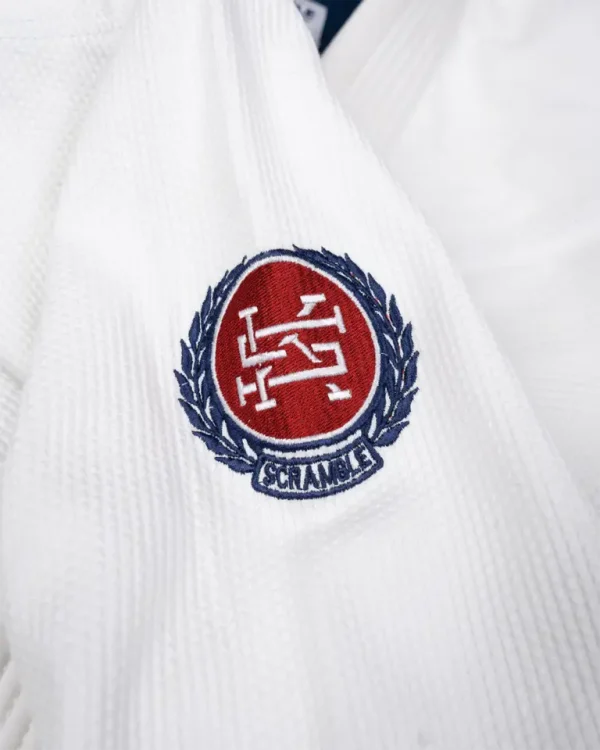 Kids wearing Scramble Athlete BJJ Gi