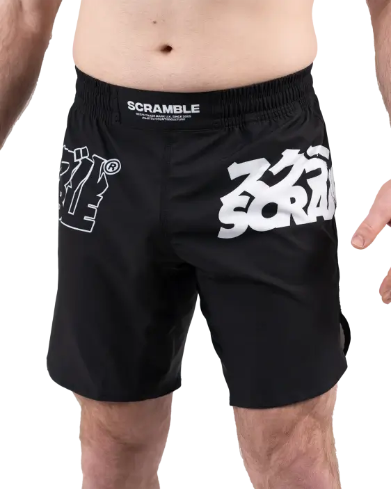 Guy wearing Scramble Core Shorts