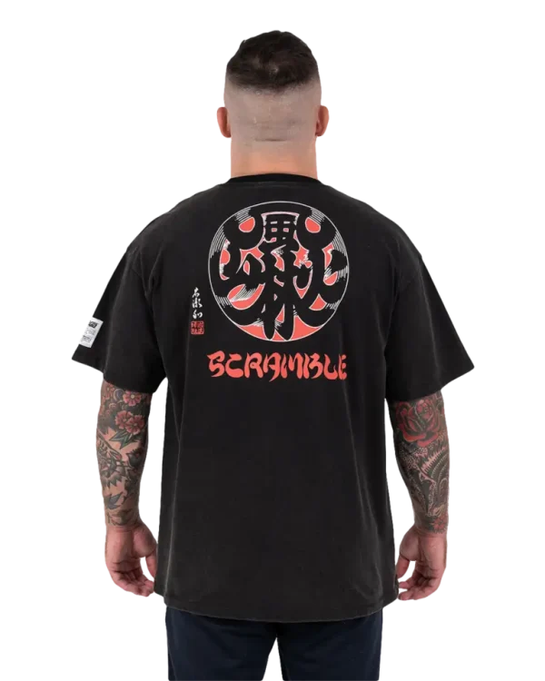 Scramble Furinkazan T Shirt Black 1 Graphic Scramble Furinkazan T-shirt with bold design