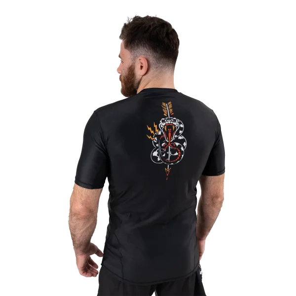 Scramble or Dead Rashguard in a striking design