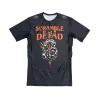 Athletic model wearing Scramble or Dead Rashguard