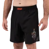 A collection of colorful shorts laid out in a scramble pattern.