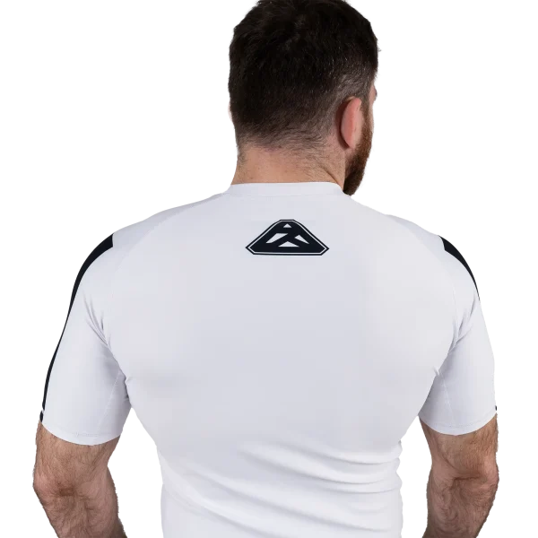 Male athlete wearing Scramble Ranked Rashguard