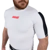 Man wearing Scramble Ranked Rashguard during a combat session