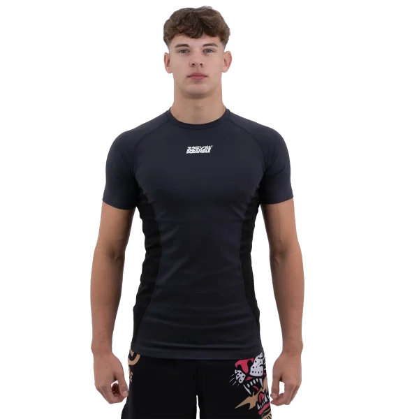 Scramble Shinobi Compression Top Short Sleeve in action.