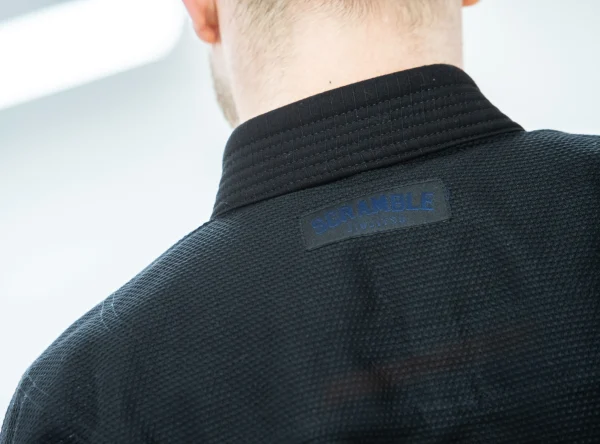 Scramble Standard Issue BJJ Gi in a professional setting