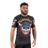 Viking-themed Scramble rashguard on a white background