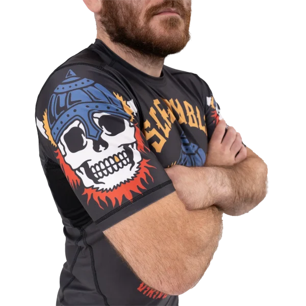 Closeup shot of Scramble Viking Rashguard