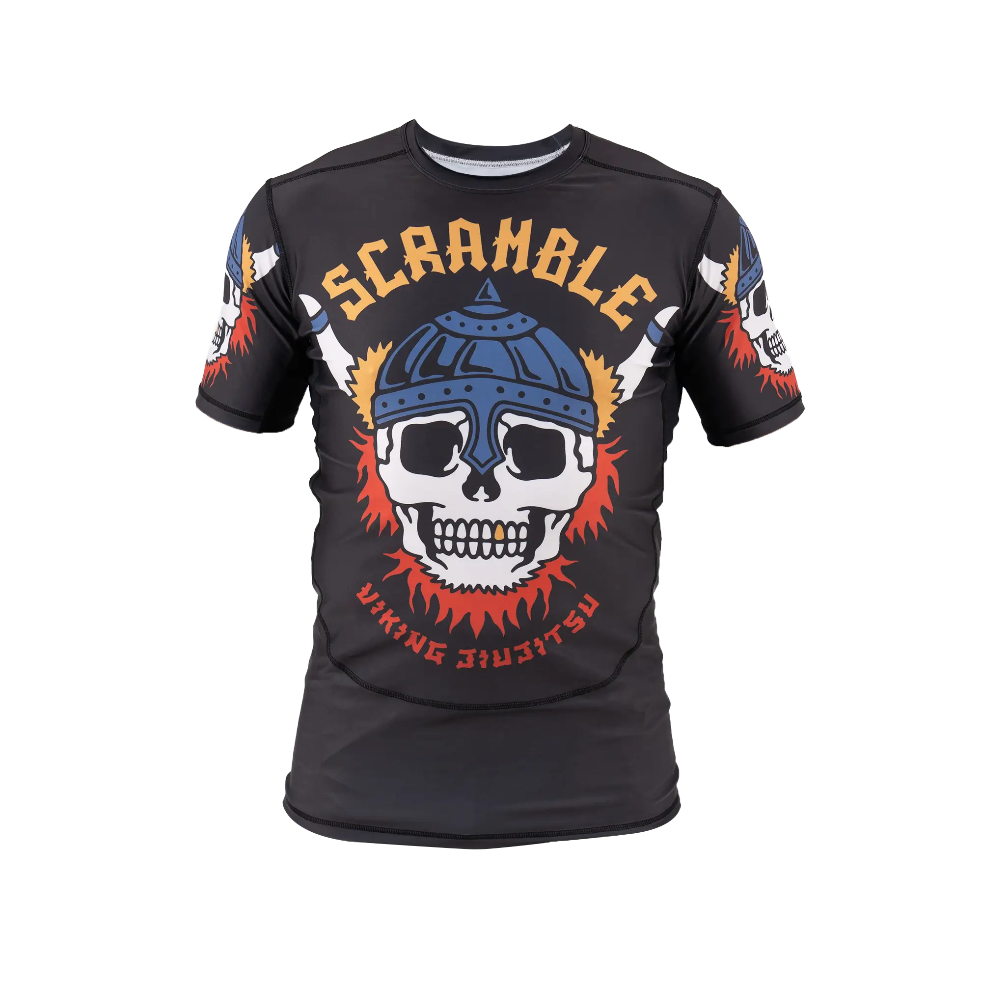 Man wearing Scramble Viking Rashguard