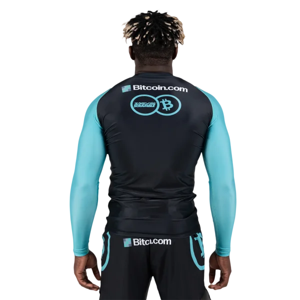 Scramble x Bitcoin.com Rashguard in a black design