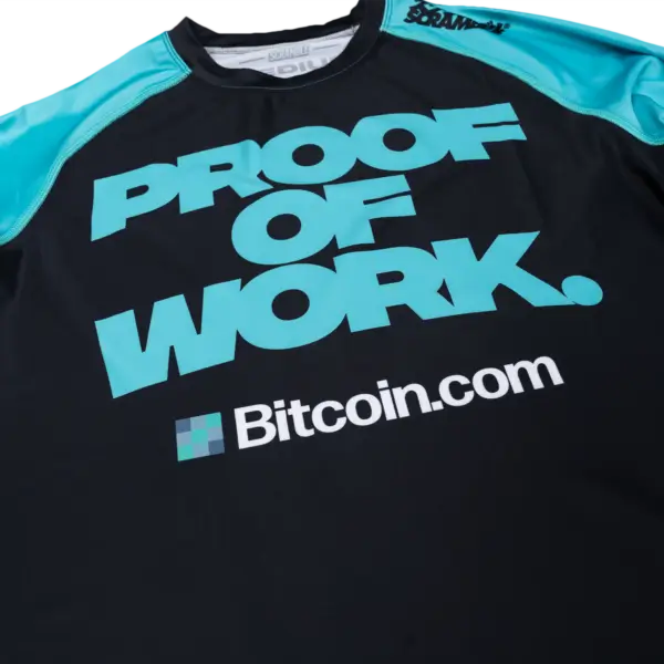 Scramble x Bitcoin.com Rashguard design