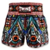 Twins Special Aztec Style Muay Thai Shorts TBS57-AZ Twins Special Aztec Muay Thai Shorts in radiant colors