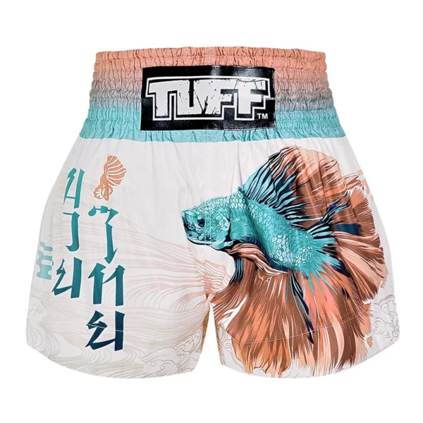Black and blue TUFF Muay Thai Shorts The Super Delta MS671