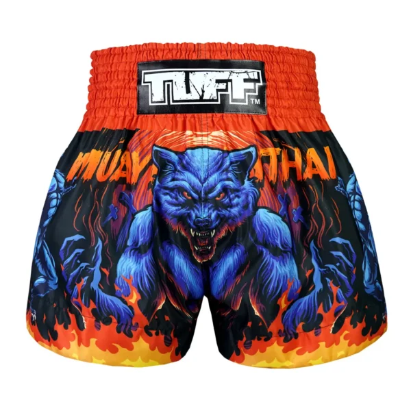 TUFF Muay Thai Shorts Midnight Werewolf MS683
