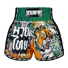 TUFF Muay Thai Shorts in Retro Style Tora Mori to Kingyo Design