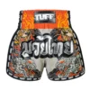 Muay Thai Shorts in New Retro Style featuring a Japanese Yin-Yang symbol