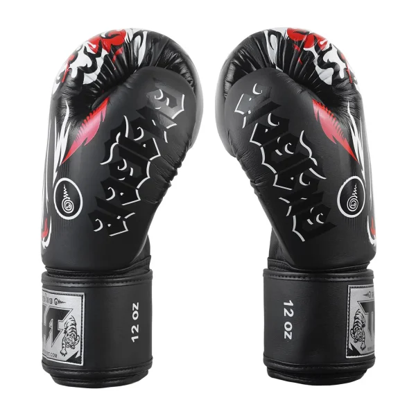 TUFF Muay Thai Boxing Gloves with tiger design