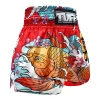 TUFF Muay Thai Shorts featuring Japanese Koi Fish design