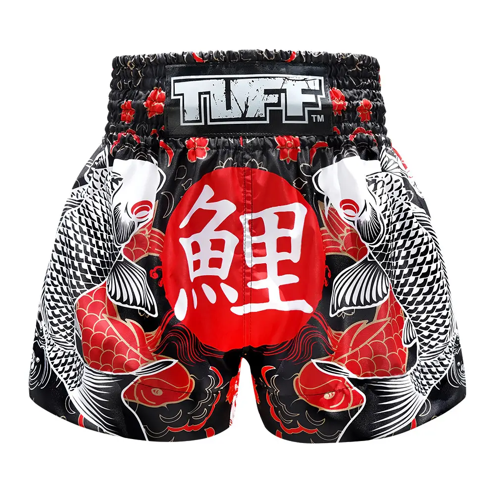 TUFF Muay Thai Shorts in Japanese Koi Fish Design MS638