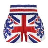 Tuff Muay Thai Shorts King Of Beasts Uk Flag Ms666 White 2 TUFF Muay Thai Shorts King of Beasts UK Flag MS666