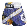 Tuff Muay Thai Shorts Majestic Crane Ms651 Blue 1 Pair of TUFF Muay Thai Shorts Majestic Crane MS651 in red and white.