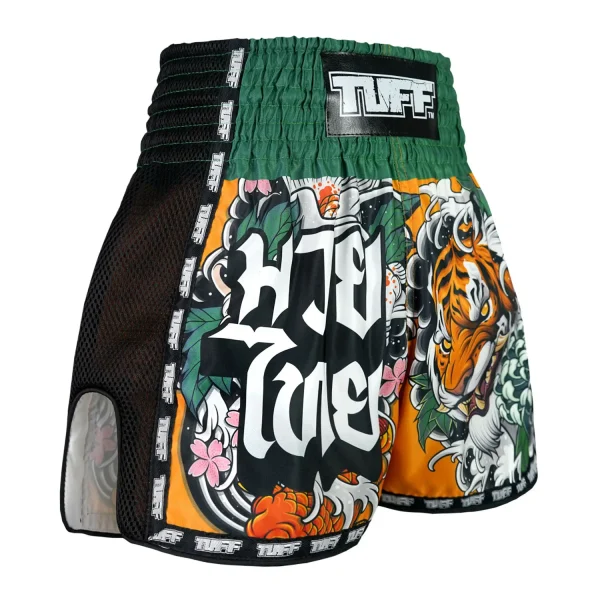 TUFF Muay Thai Shorts Retro Style Tora Mori to Kingyo MSC105