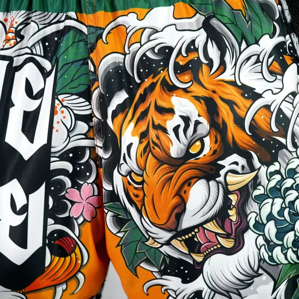 TUFF Muay Thai Shorts New Retro Style Tora Mori to Kingyo MSC105