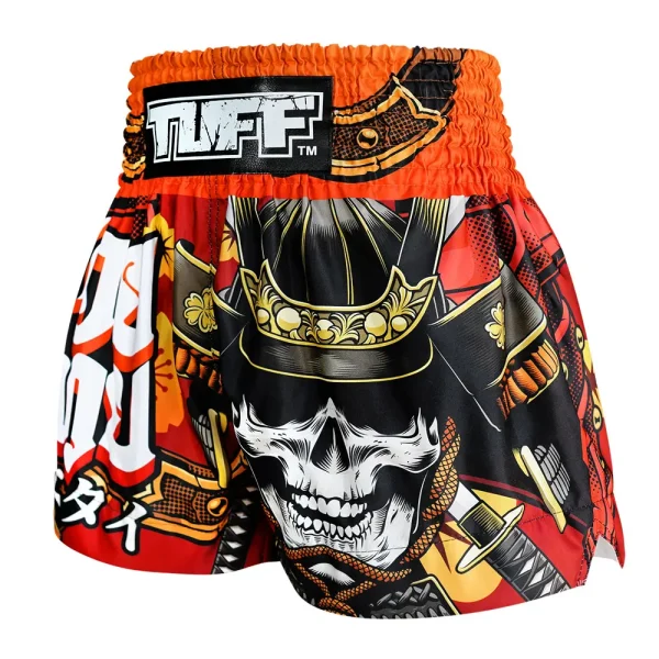 TUFF Muay Thai Shorts Samurai Skull MS658