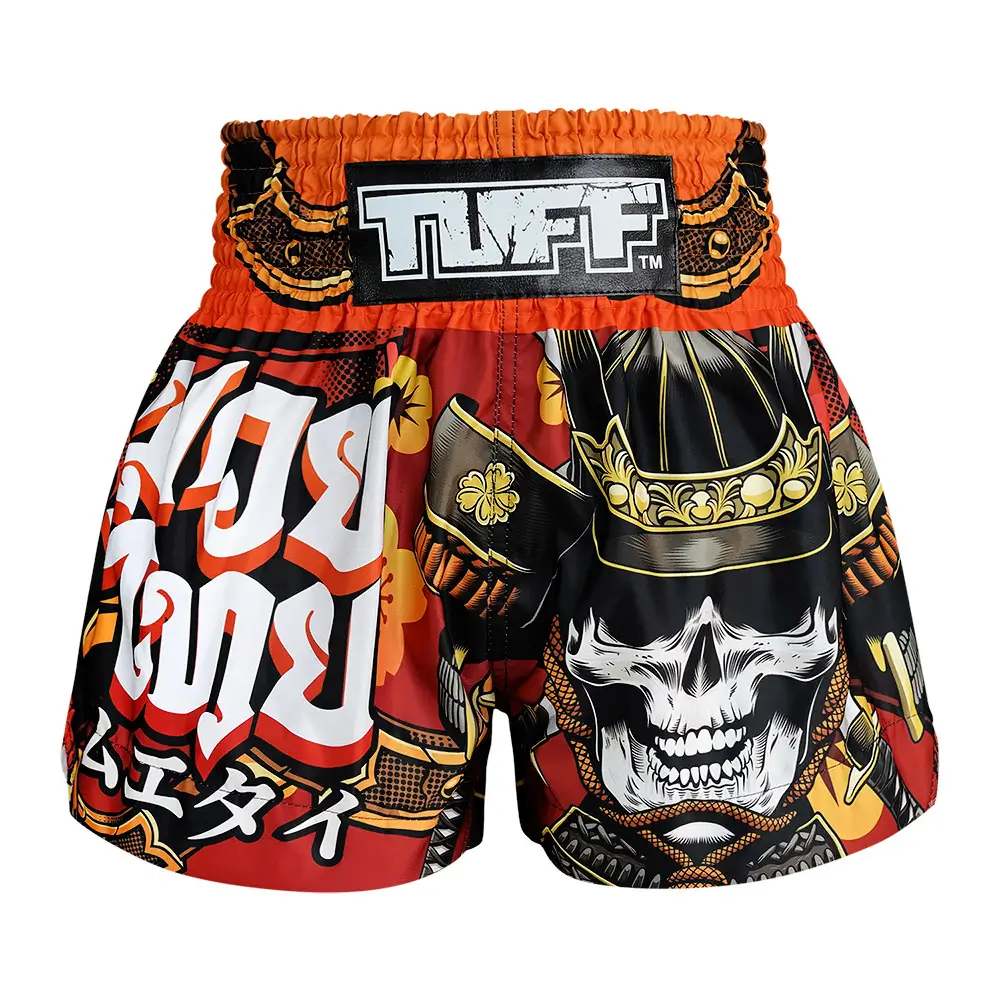 TUFF Muay Thai Shorts Samurai Skull MS658