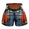 A pair of TUFF Muay Thai Shorts in design The Ashigaru MS656