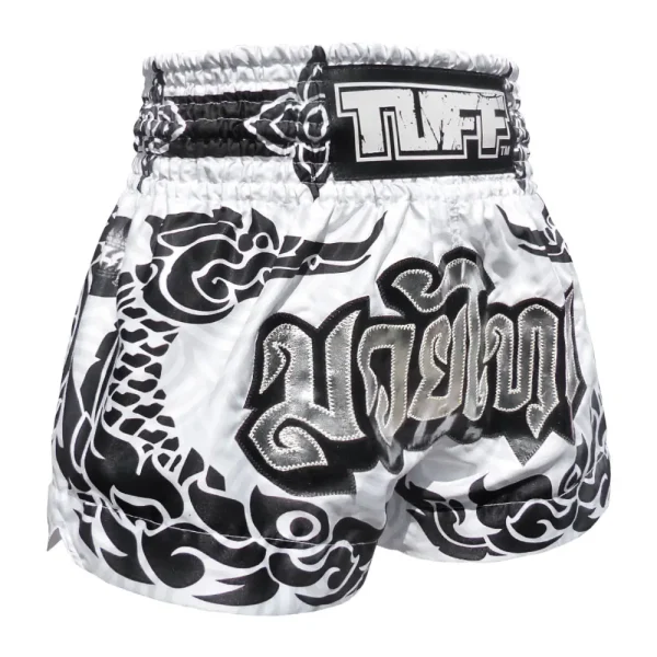 TUFF Muay Thai Shorts The Great Hongsa MS631 in black and gold design