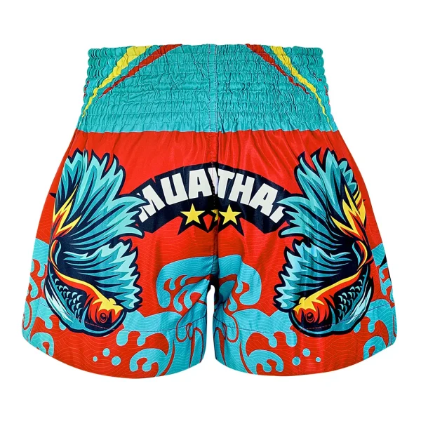 TUFF Muay Thai Shorts The Half-Sun Light MS672 on a white background
