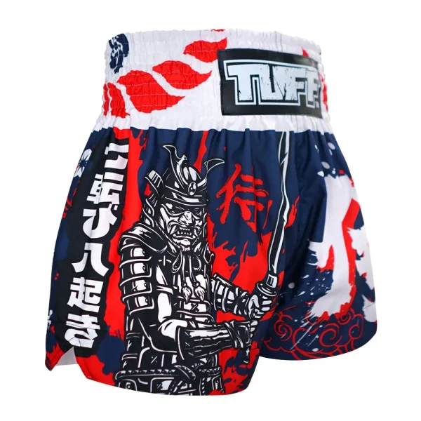 TUFF Muay Thai Shorts The Samurai MS661 in action.