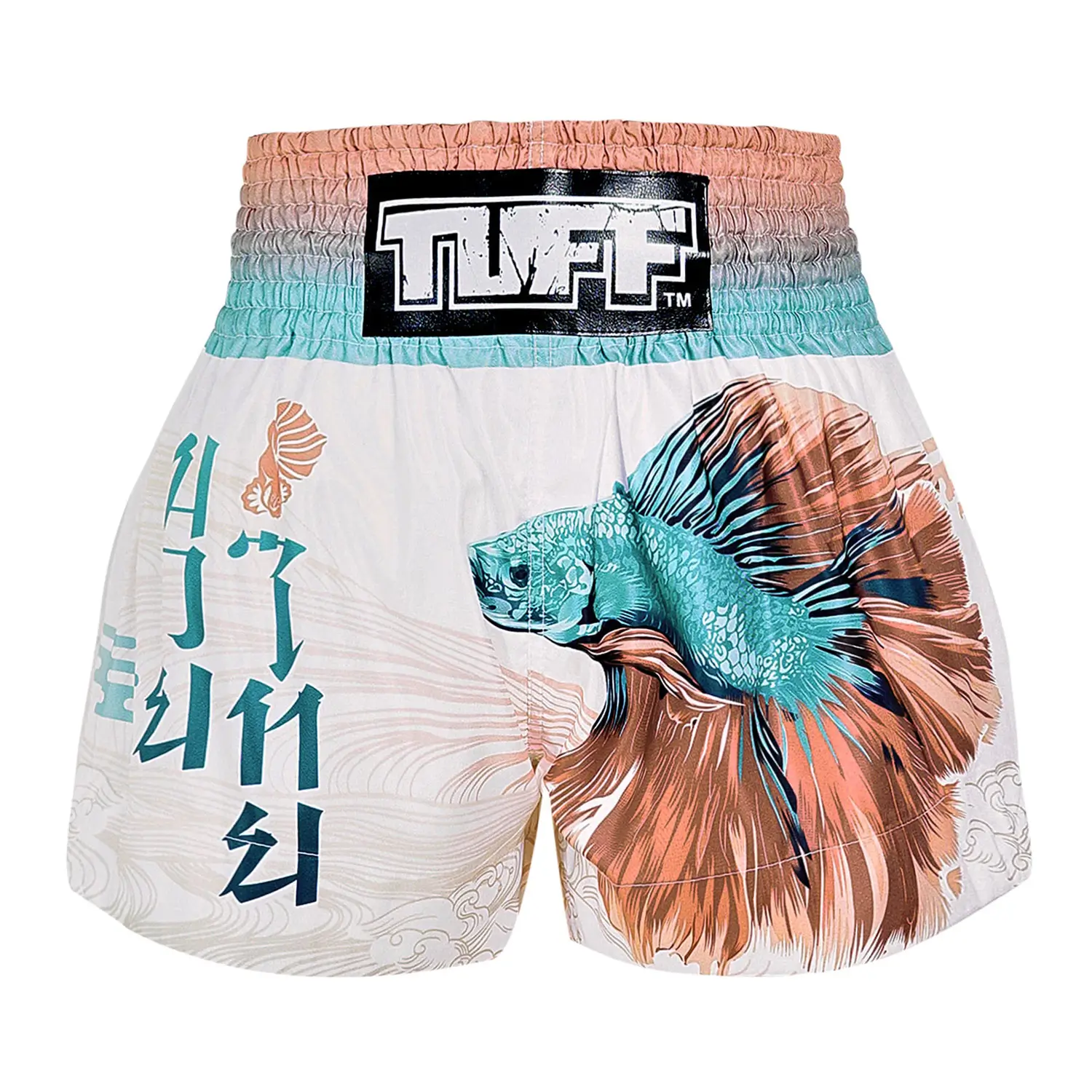 Black and blue TUFF Muay Thai Shorts The Super Delta MS671