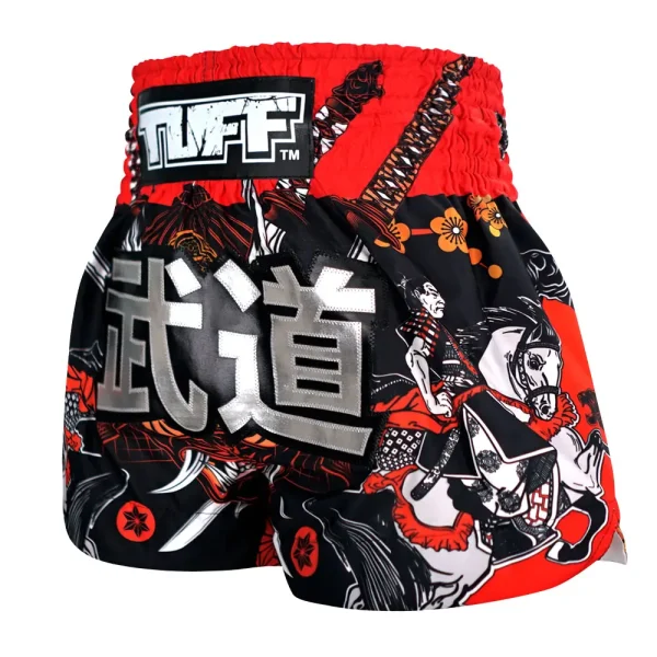 TUFF Muay Thai Shorts Tora Samurai MS660 with unique Samurai designs