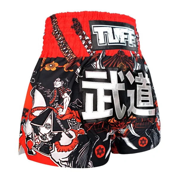 Close up of TUFF Muay Thai Shorts Tora Samurai MS660