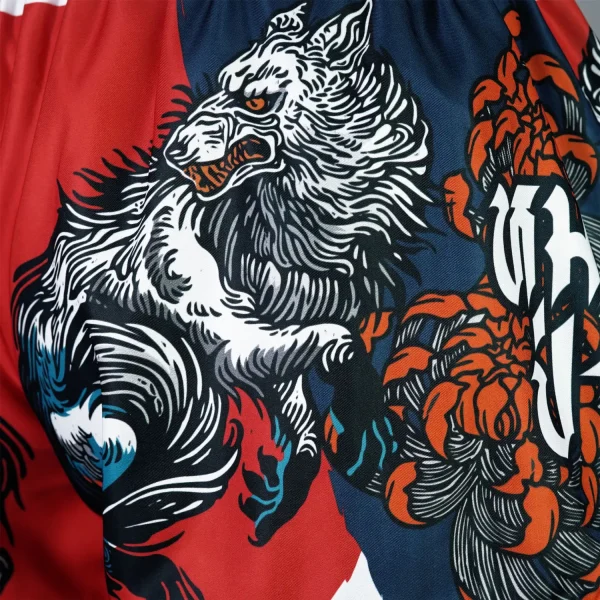 Detailed image of TUFF Muay Thai Shorts Wolfpack MS684