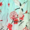 Tuff Retro Muay Thai Shorts Akai Tsuru The Red Crane Rms114 White 4 TUFF Retro Muay Thai Shorts Akai Tsuru The Red Crane RMS114