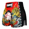 TUFF Retro Muay Thai Shorts with Chinese Dragon and Tiger design