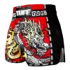 Tuff Retro Muay Thai Shorts Chinese Dragon Msc116 Red 1 TUFF Retro Muay Thai Shorts with Chinese Dragon design, Model MSC116