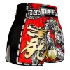 Tuff Retro Muay Thai Shorts Chinese Dragon Msc116 Red 3 TUFF Retro Muay Thai Shorts Chinese Dragon MSC116 in view